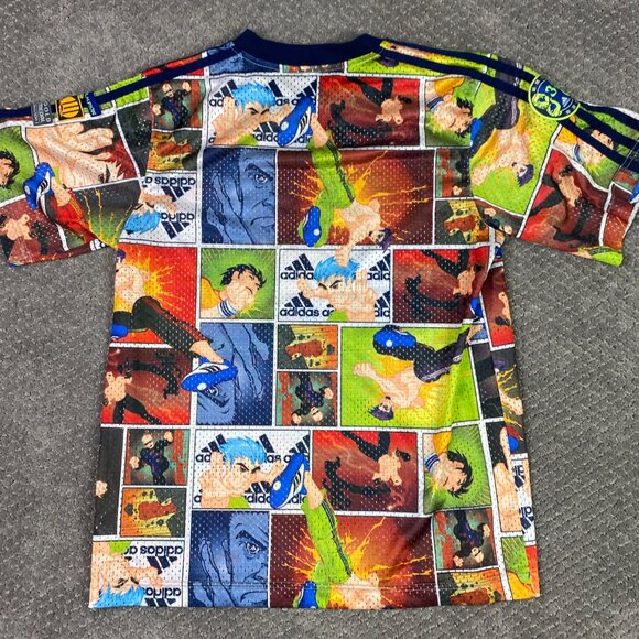 Adidas Anime Dragon Jersey Shirt Boys Japan Grand Champion gold Medal Ball - Picture 2 of 11